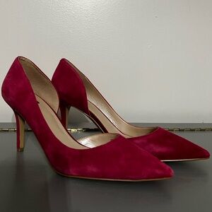 Fuchsia Suede Women's Heels